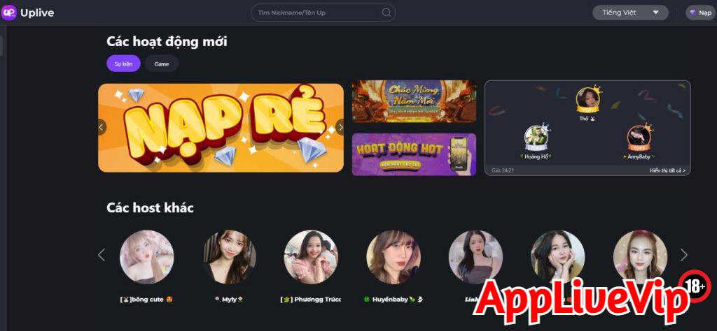Khuyến mãi Uplive